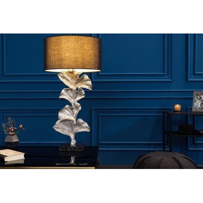  Lampa stołowa GINKGO 70 cm srebrna bez klosza