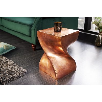 Stolik boczny Twist 45 cm miedź