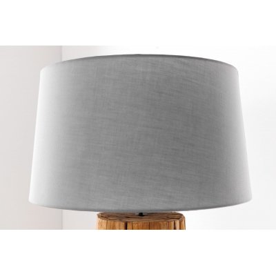 Lampa podłogowa Roots naturalna stożkowa Shode szara
