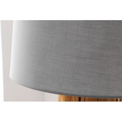  Lampa podłogowa Roots naturalna stożkowa Shode szara