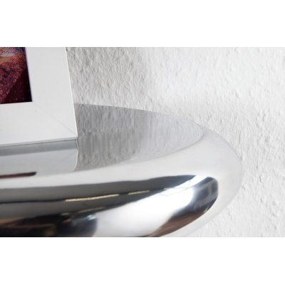  półka ścienna TEAR 40 cm srebrna 