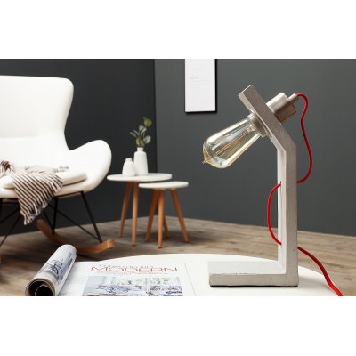  Lampa stołowa cement struktura 30 cm