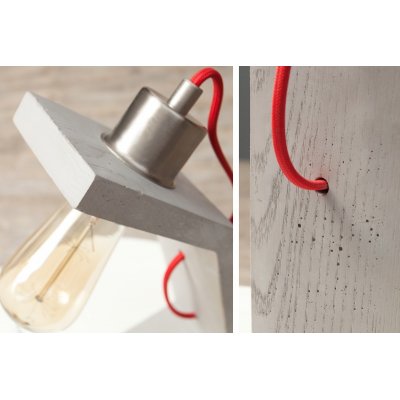  Lampa stołowa cement struktura 30 cm
