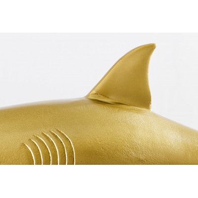  Rzeźba rekina 70 cm złota