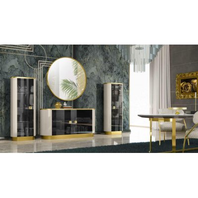   LUXURY COLLECTION  włoskie meble do jadalni w połysku na cokole