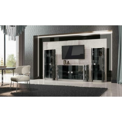    LUXURY COLLECTION  włoskie meble do jadalni w połysku na cokole