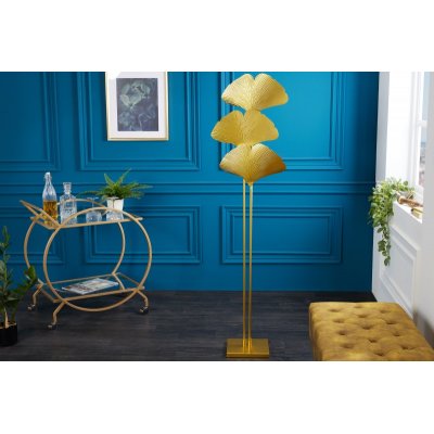  Lampa podłogowa ginkgo 160 cm złota