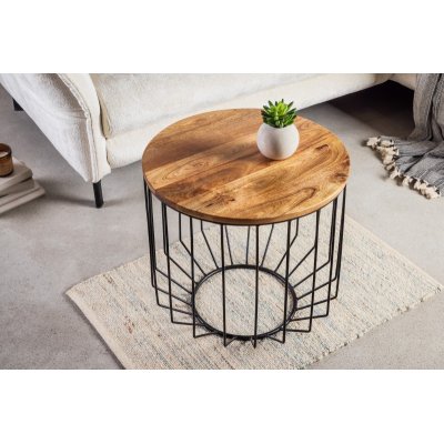 STOLIK KAWOWY FACTORY LOFT 50 CM MANGO INVICTA