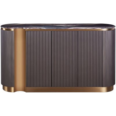 Nowoczesna Zielona Komoda w stylu Glamour