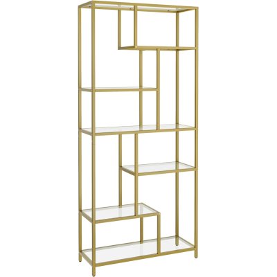  Absolutny⭐ HIT CENOWY - OKAZJA     INDUSTRIAL metalowy złoty regał na książki wysokość 180 cm,