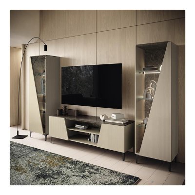   Fidia Witryna 2-drzwiowa 110 cm z oświetleniem LED 