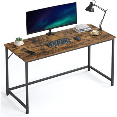  INDUSTRIAL -Stolik pod komputer-biurko, wąski stolik 140 x 60 x 75 cm vintage brązowo-czarny