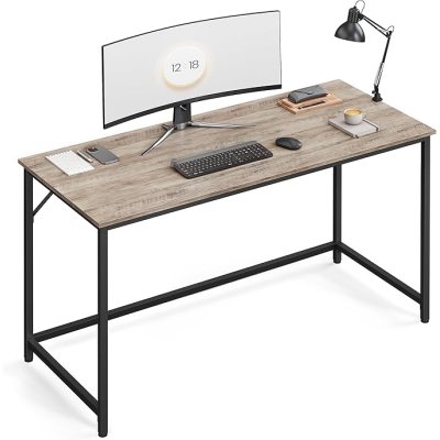  INDUSTRIAL -Stolik pod komputer-biurko, wąski stolik 140 x 60 x 75 cm  szaro-czarny