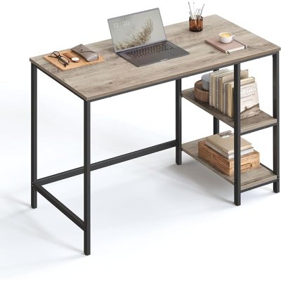  INDUSTRIAL -Stolik pod komputer-biurko, wąski stolik 100 x 50 x 75 cm  szaro-czarny