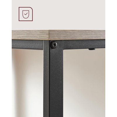  INDUSTRIAL -Stolik pod komputer-biurko, wąski stolik 100 x 50 x 75 cm  szaro-czarny