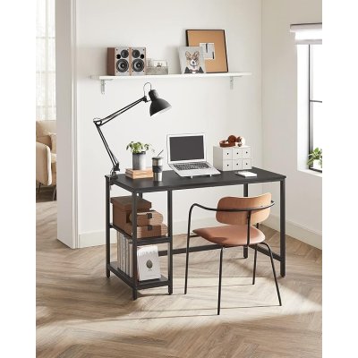 INDUSTRIAL -Stolik pod komputer-biurko, wąski stolik 120 x 60 x 76 cm  szaro-czarny