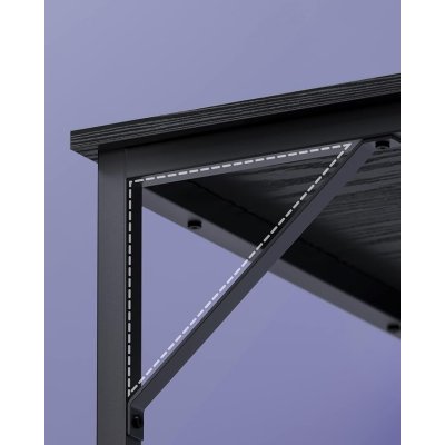  INDUSTRIAL -Stolik pod komputer-biurko,120 x 50 x 76 cm kolor czarny z widocznymi słojami