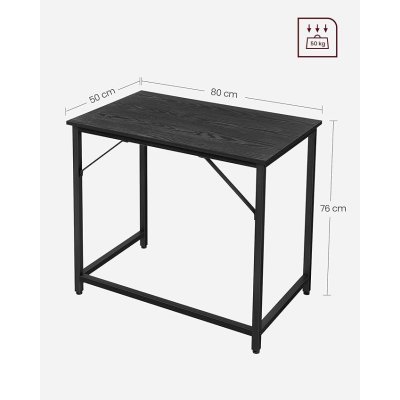  INDUSTRIAL -Stolik pod komputer-biurko,80 x 50 x 76 cm kolor czarny