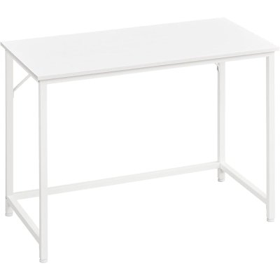  INDUSTRIAL -Stolik pod komputer-biurko, 100 x 50 x 76 cm industrialny styl, metalowa rama, biały klon