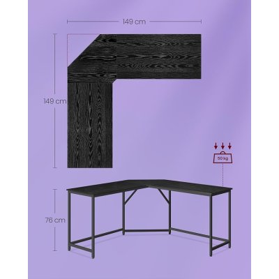   INDUSTRIAL -Stolik pod komputer biurko narożne