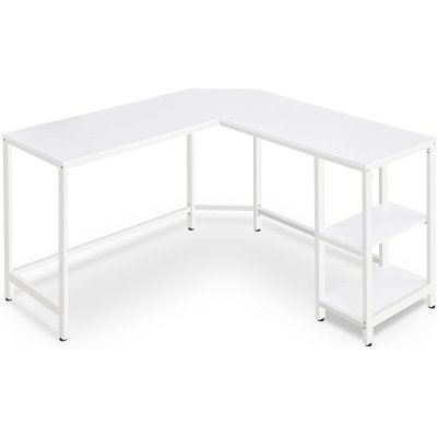  INDUSTRIAL -Stolik pod komputer-biurko, z pułeczkami 138 x 138 x 76 cm kolor, biały klon