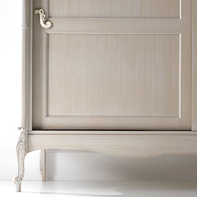  VENERE Antyczna Biel Dwudrzwiowa Szafa Przesuwna  200 X 225 cm Elegancka i  Klasyczna Włoskie Meble Drewniane Do Sypialni