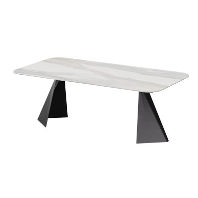   KRYSTAL DAY Tent Włoski Stół Prostokątny Nierozkładany  z blatem ceramicznym