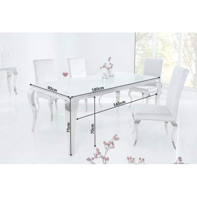  Elegancki stół  MODERN BAROQUE 180 cm biały