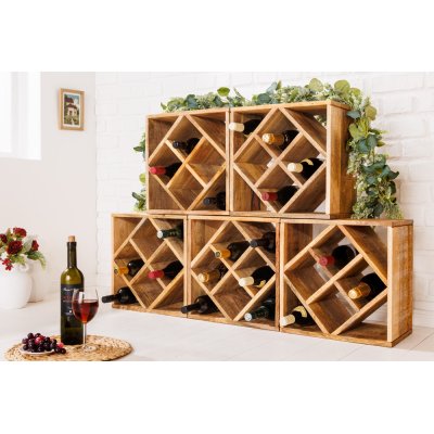 stojak  z litego drewna CUBUS 40 cm