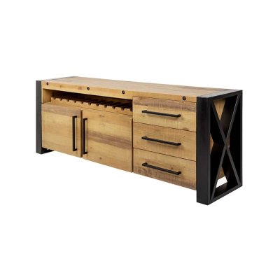  Komoda z litego drewna THOR 195cm 
