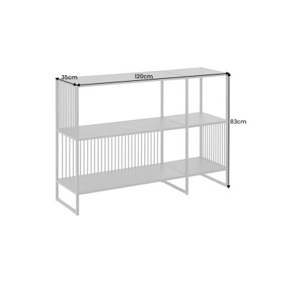  Nowoczesny regał ARCHITEKTURA 120cm 