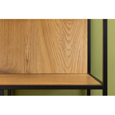   Regał SLIM LINE dąb 115 cm czarny