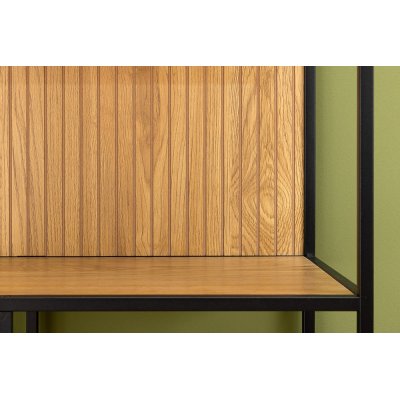   Regał SLIM LINE dąb 115 cm czarny