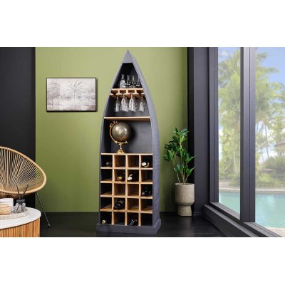  stojak na wino SEVEN SEAS 180 cm antracytowy