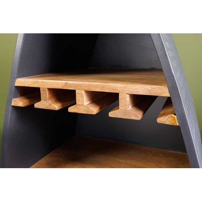  stojak na wino SEVEN SEAS 180 cm antracytowy