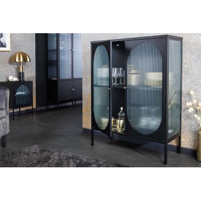  witryna PARIS 110cm, czarno-złota