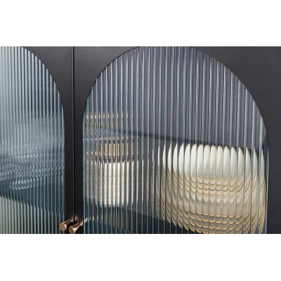  witryna PARIS 110cm, czarno-złota