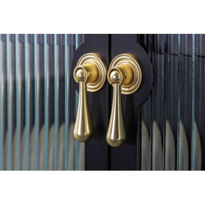   kredens AMSTERDAM 105 cm, czarno-złota