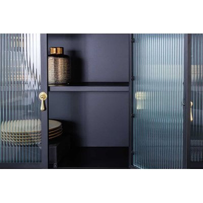   kredens AMSTERDAM 105 cm, czarno-złota
