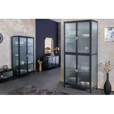   kredens AMSTERDAM 105 cm, czarno-złota