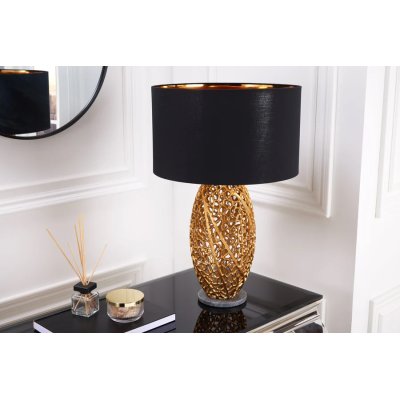  Lampa stołowa podstawa LEAF 45 cm złoty 