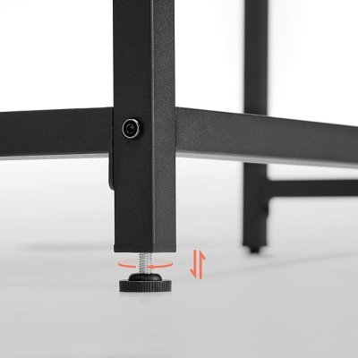  INDUSTRIAL -Stolik pod komputer szaro-czarny