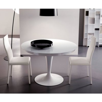  OZZIO Eclipse T310 nowoczesny włoski stół okrągły rozkładany