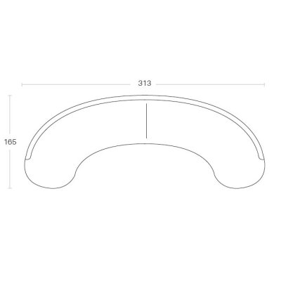  ELISIR Modułowa sofa półokrągła z pikowaniem – włoski design premium