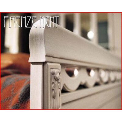  FIRENZA  włoskie łóżko drewniane  180X200 do sypialni z szafkami nocnymi włoskie meble stylowe