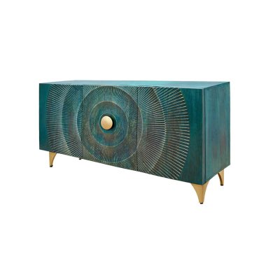  GOLDEN SUNSET  kredens 140 cm turkusowy