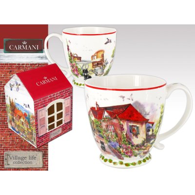 Elegancki kubek CARMANI do kawy i herbaty CZERWONY DWOREK VILLAGE
