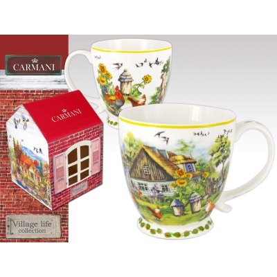 Elegancki kubek CARMANI do kawy i herbaty CARMANI - WIEJSKA ZAGRODA VILLAGE  A