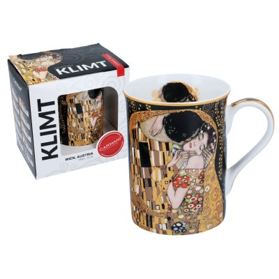 KUBEK CLASSIC NEW - KLIMT POCAŁUNEK BLACK