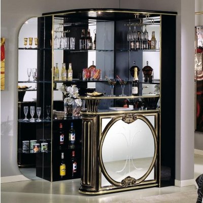  AURORA BLACK Bar Aurora Czarno-złoty Lustrzany 